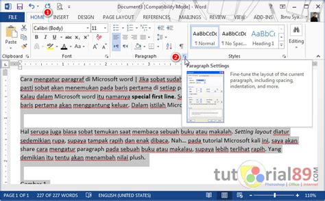 Cara Mengatur Paragraf pada Microsoft Word