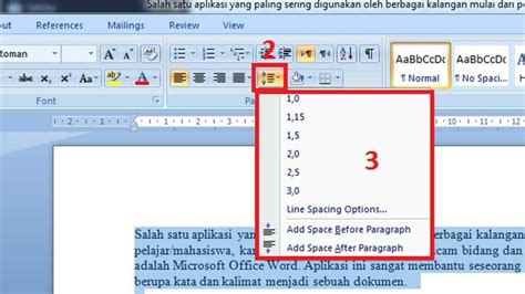 Cara Mengatur Spasi Antara Paragraf di Microsoft Word 2010