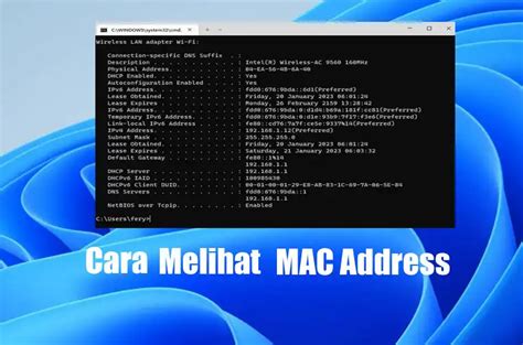 Cara Mengetahui Mac Address Hp