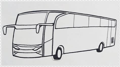 Cara Menggambar Mobil Bus