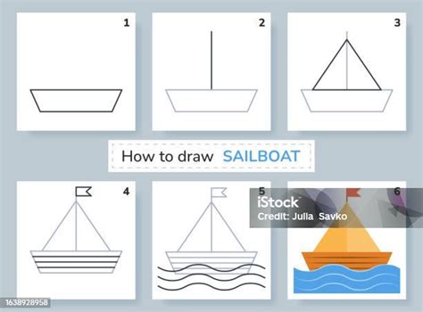 Cara Menggambar Perahu Layar