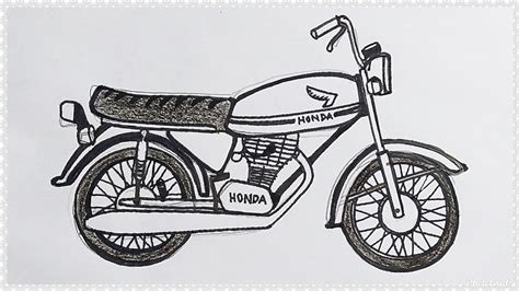 Cara Menggambar Sepeda Cb