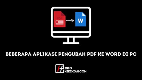 Cara Menggunakan Aplikasi Pengubah PDF ke Word Offline