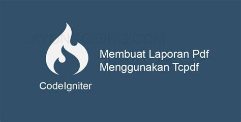 Cara Menggunakan Tcpdf Di Codeigniter