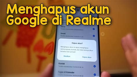 Cara Menghapus Akun Google Realme