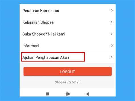 Cara Menghapus Akun Shopee