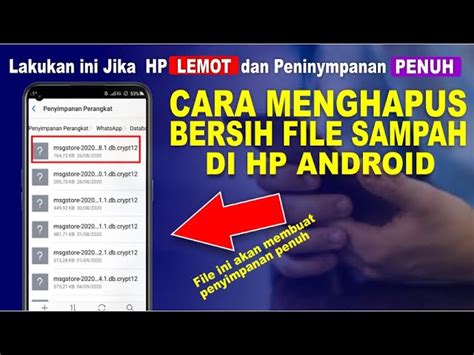 Cara Menghapus File Besar Pada Android Agar Penyimpanan Lega