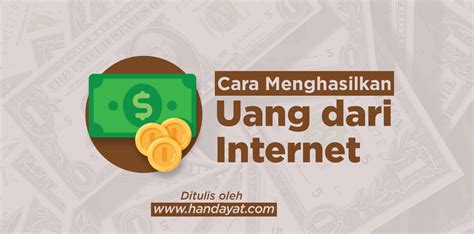 Cara Menghasilkan Uang Dari Internet Untuk Pelajar