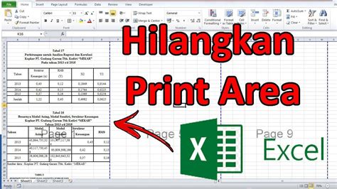 Cara Menghilangkan Tampilan Sheet di Excel