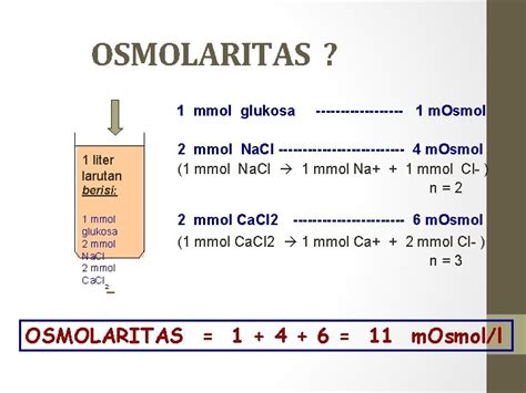 Cara Menghitung Osmolaritas dari Solut