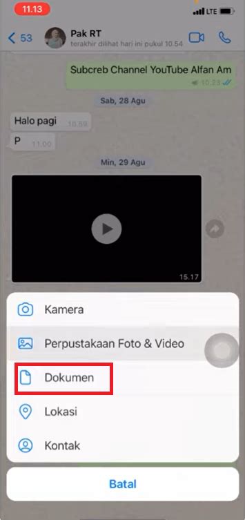 Cara Mengirim Video Panjang di WhatsApp iPhone
