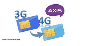 Cara Mengubah Kartu Axis 3G Menjadi 4G Tanpa Mengganti Kartu