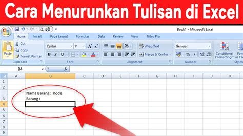 Cara Menurunkan Kolom di Excel