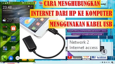 Cara Menyambungkan Internet Hp Ke Komputer Dengan Usb