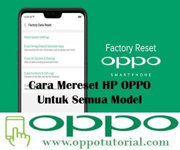 Cara Mereset Hp Oppo