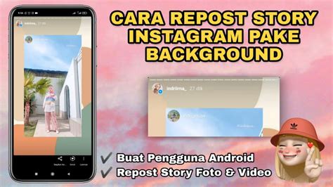 Cara Repost Instagram Dengan Background