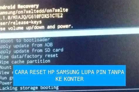Cara Reset HP Samsung
