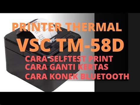 Cara Reset Printer Thermal Vsc