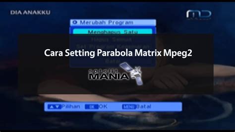 Cara Setting Parabola Matrix