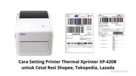 Cara Setting Printer Thermal Tokopedia