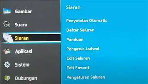Cara Setting TV Digital Samsung