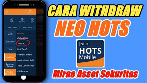 Cara Withdraw Mirae Asset