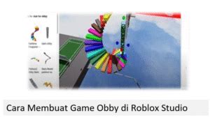 Ilustrasi langkah-langkah mudah cara membuat game Roblox Obby untuk pemula
