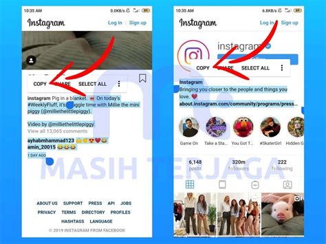 Cara mengcopy gambar di Instagram menggunakan screenshot