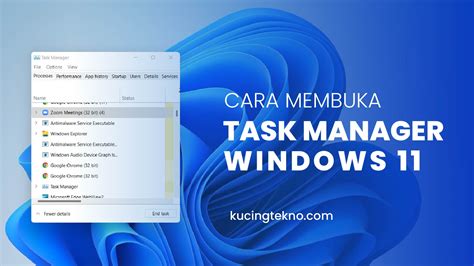 Cara mengakses task manager di Windows 11 melalui CMD