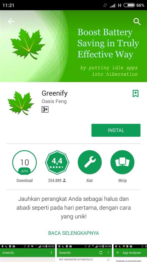 Cara menginstal Greenify di android