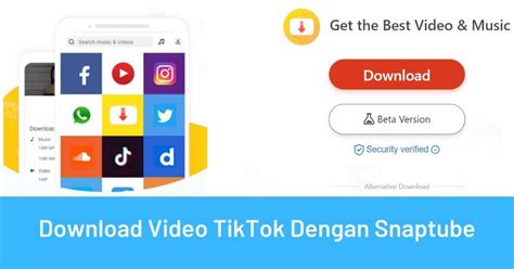 Cara mengunduh video TikTok dengan Snaptube