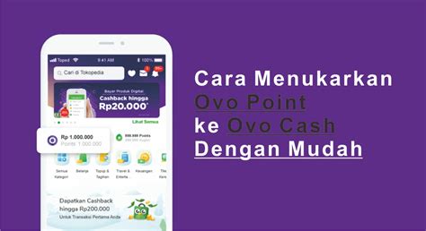 Cara menukarkan OVO point menjadi OVO cash Indonesia