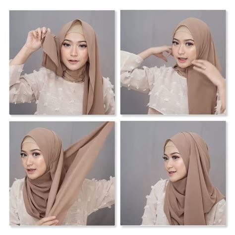 Cara Memakai Hijab Pashmina dengan Sederhana