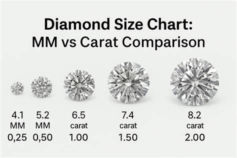 Carat Size Diamond Chart