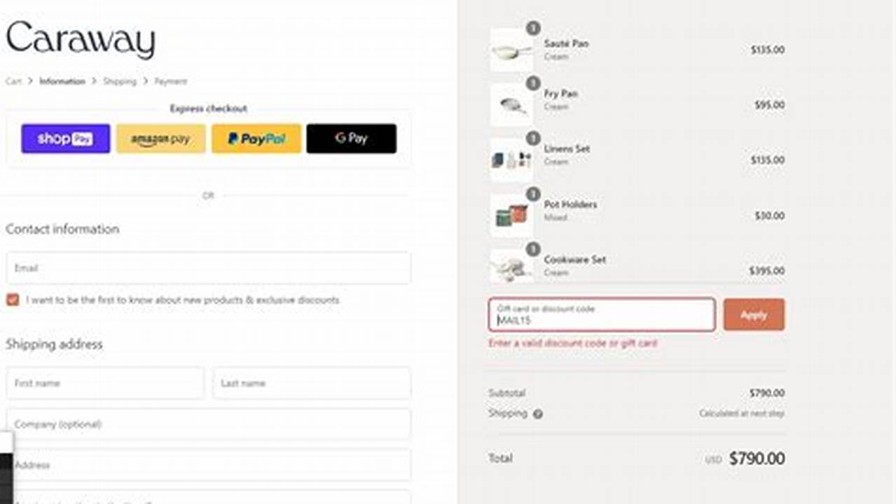 Caraway Promo Code 2024