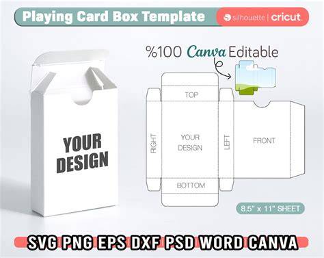 Card In A Box Template Pdf Gif