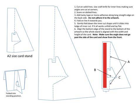 Card Stand Template | Atlantaauctionco.com
