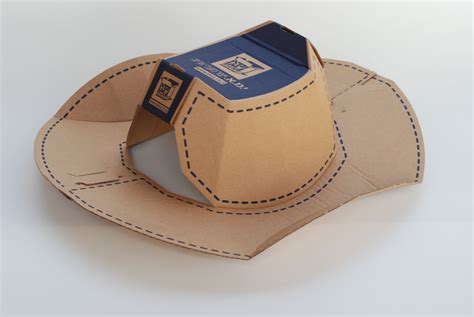 Cardboard Box Cowboy Hat Template