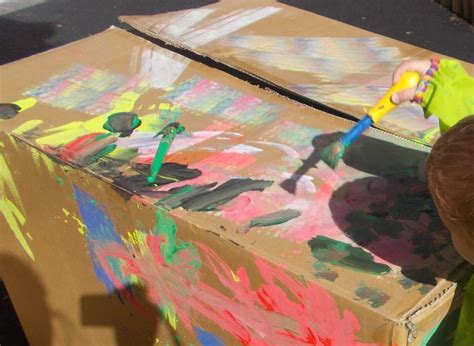 Cardboard Box Painting Ideas