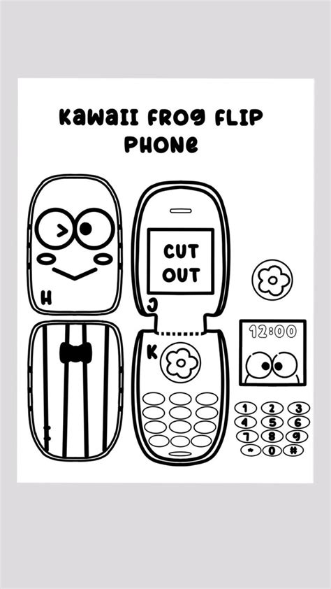 Cardboard Flip Phone Template