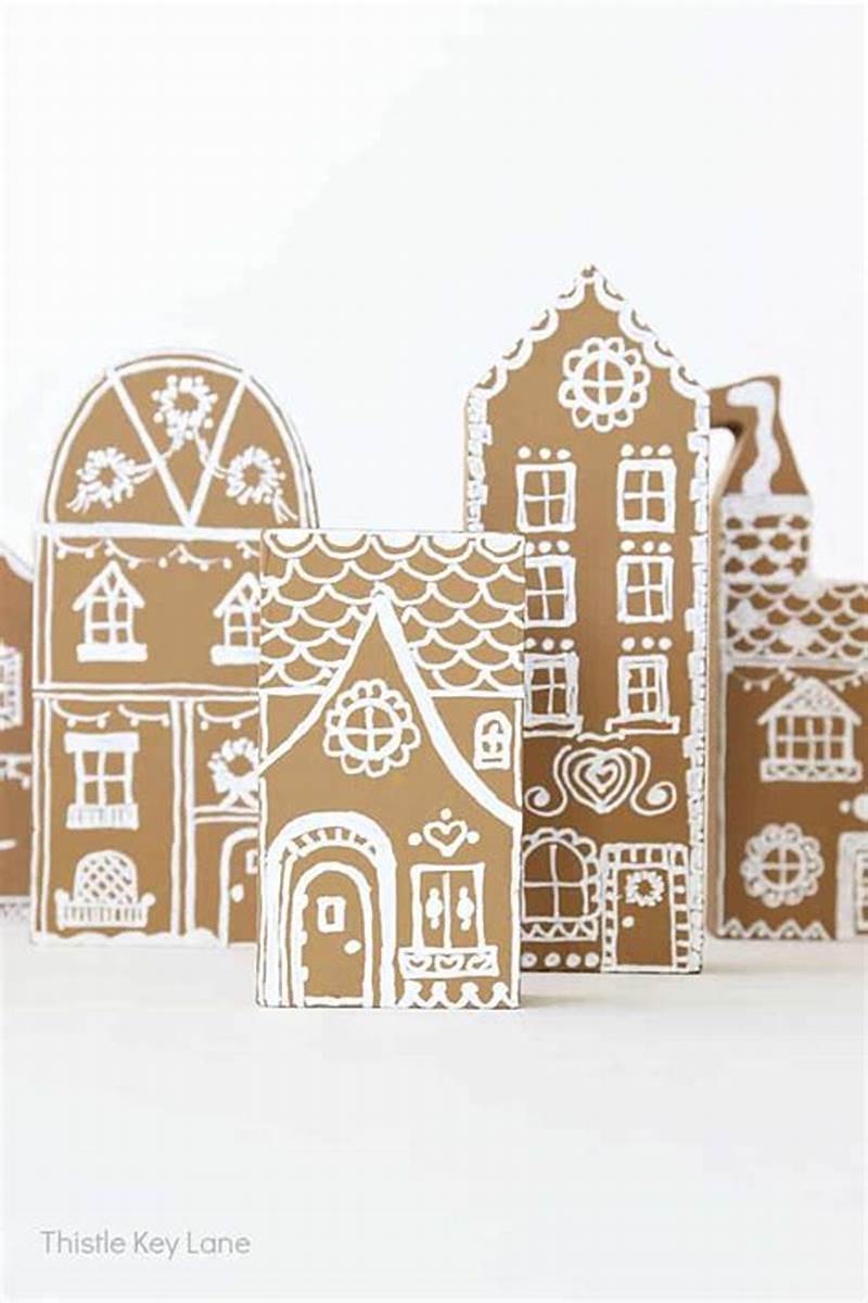 Cardboard Gingerbread House Pattern