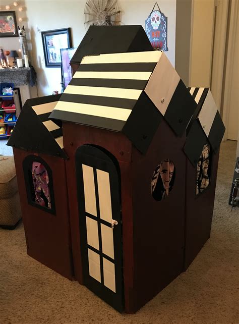 Cardboard Haunted House Template