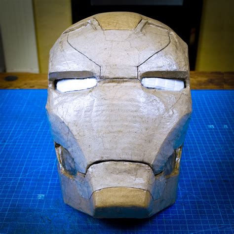 Cardboard Iron Man Helmet Template