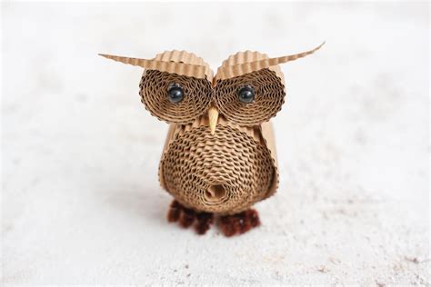Cardboard Owl Craft