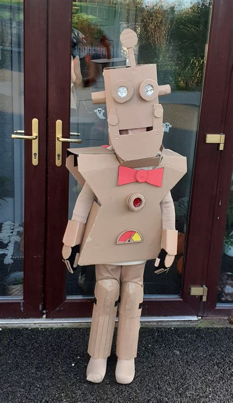 Cardboard robot costume