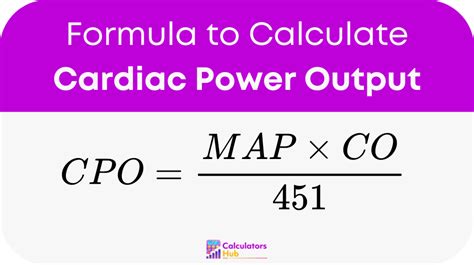 Calculate Your Cardiac Power Output with This Advanced Calculator