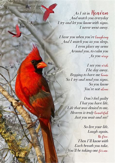 Cardinal Poem Printable Free