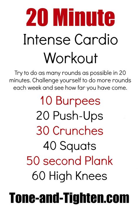Cardio Workout 20 Min