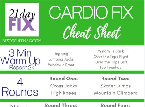 Cardio Workout 21 Day Fix