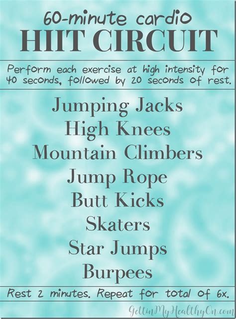 Cardio Workout 60 Min